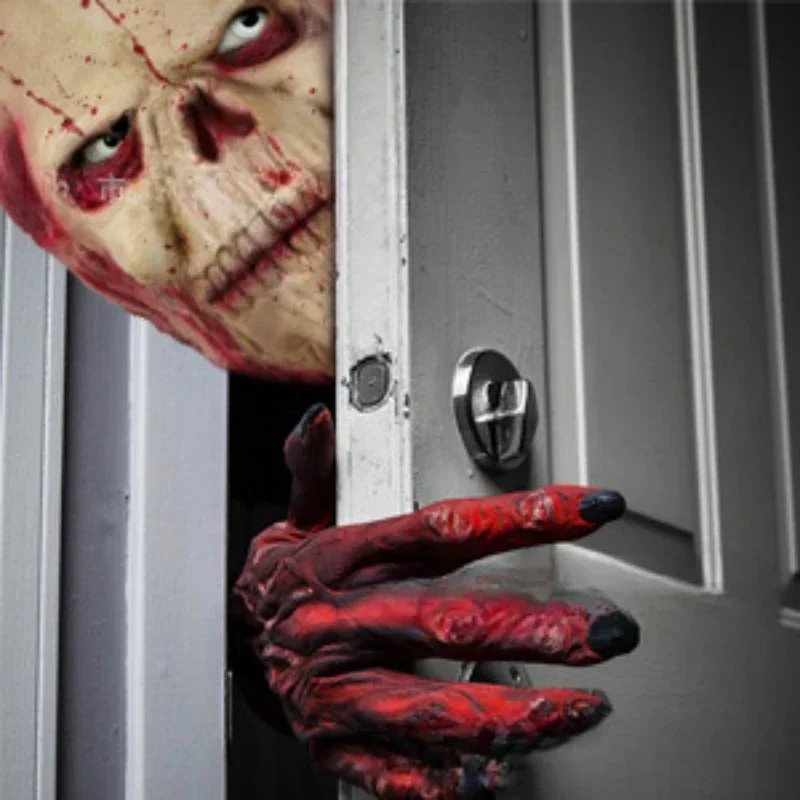 Ghost Detective Mask Zombie Walking Corpse Skull Masks Halloween Terror Skull Latex Cosplay Masque Ghost Devil Detective Mask
