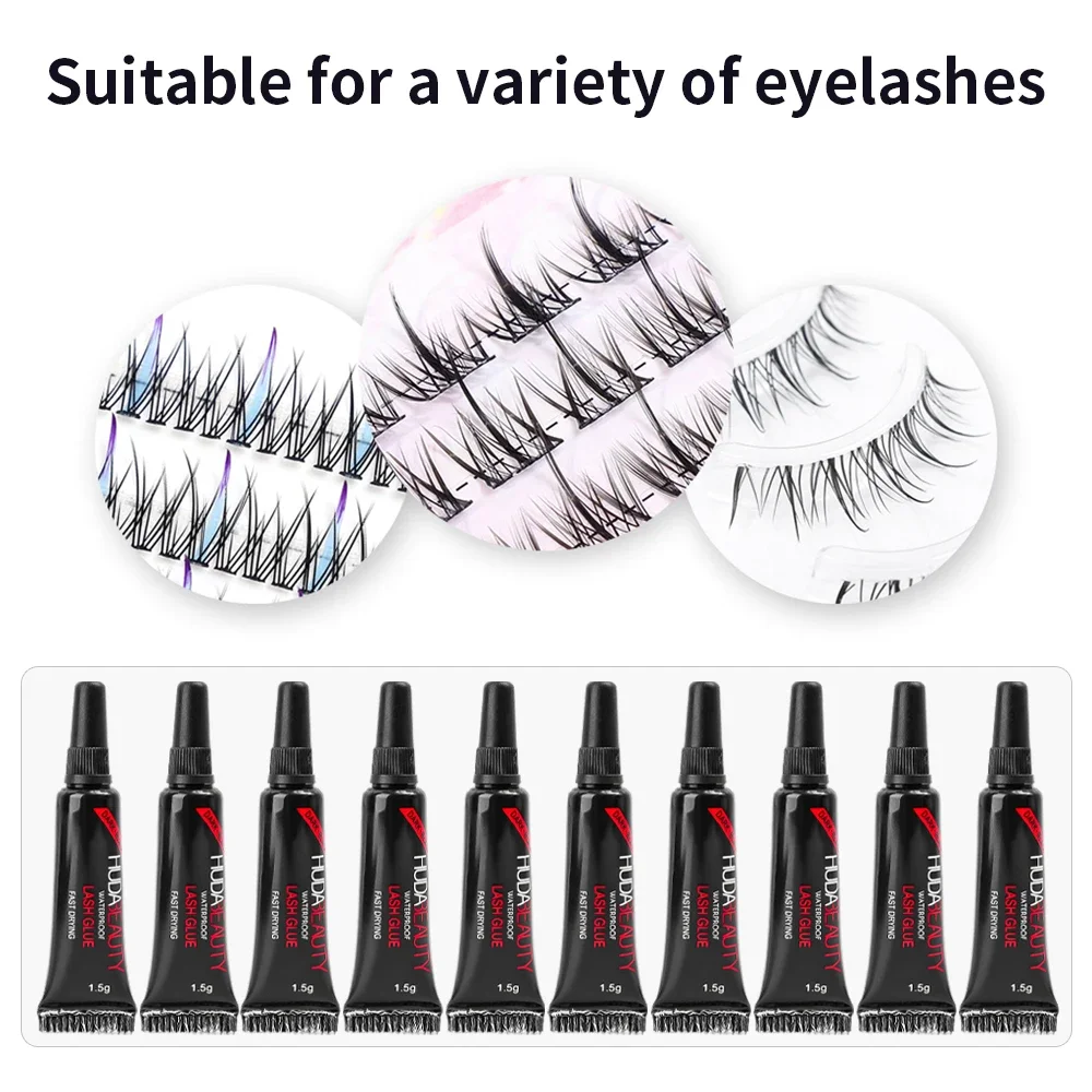 Waterproof Quick Dry Eyelash Glue Lasting Strong Lash Glues Non-irritating False Eyelashes Extensions Adhesive Makeup Cosmetics