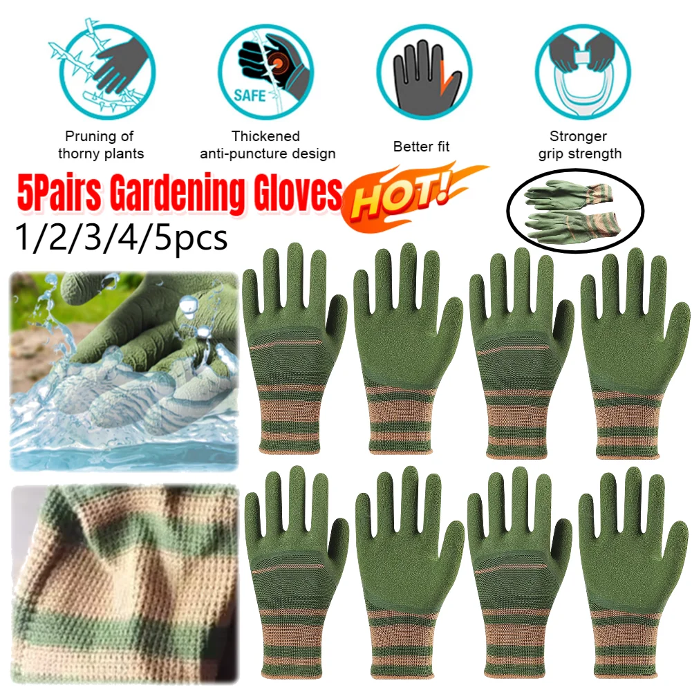 

Садовые перчатки с защитой от шипов, рабочие садовые перчатки, дышащие садовые перчатки, водонепроницаемые для кактусов, розы и ежевики для женщин/мужчин