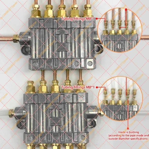 Pressurized Central Lubrication System with Quantitative Volumetric Grease Distributor