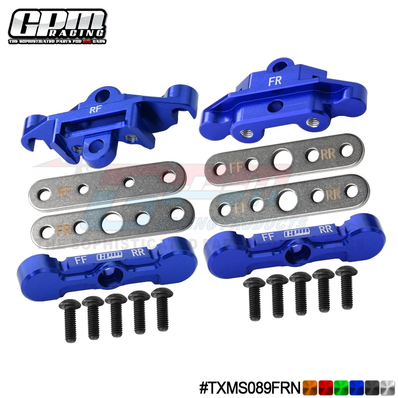 

GPM 7075 Alu Tie Bar Mount & Suspension Pin Retainers Set For TRAXXAS Maxx Slash