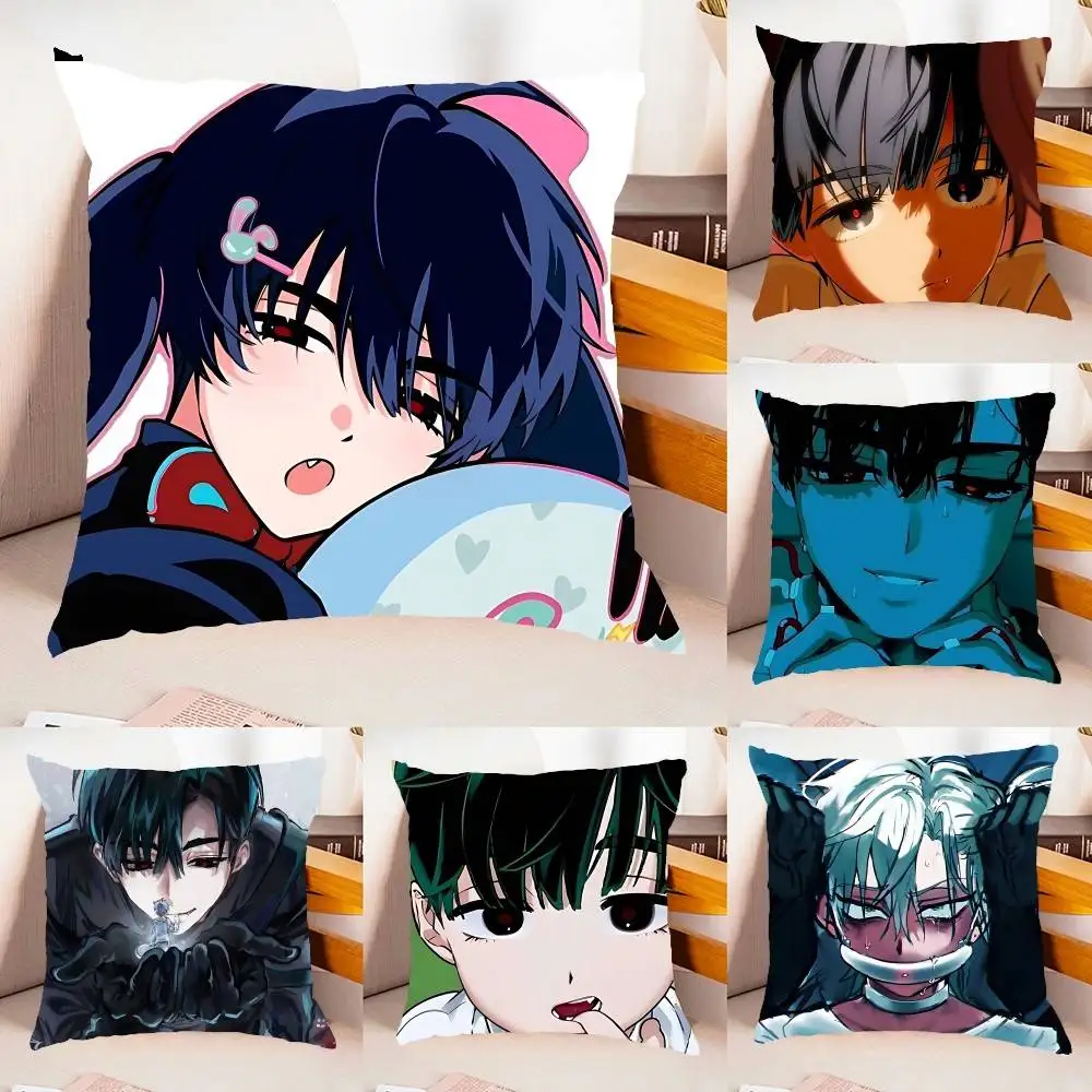 

Cute A-Alien Stage Pillow Case Throw Pillow Cover Nordic Vintage Style Cushion Covers Home Living Room Sofa Couch Seat Decor