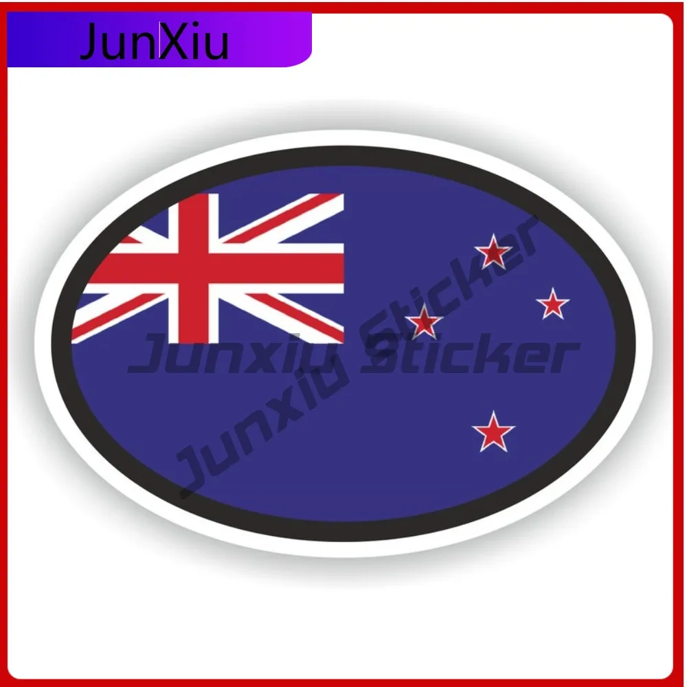 New Zealand Stylish Truck Weatherproof Sticker Accessory Exterior Funny Vinyl Anti Graphic Wall Anime Oval Proof Scratch Boat