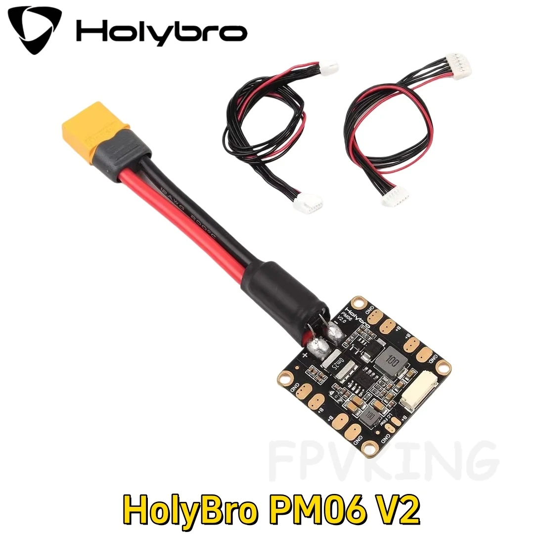 Holybro New PM06 V2 14S Power Module 2S-14S 60A for Pixhawk 4 Pixhawk 4 Mini Durandal Pix32 RC FPV Drone