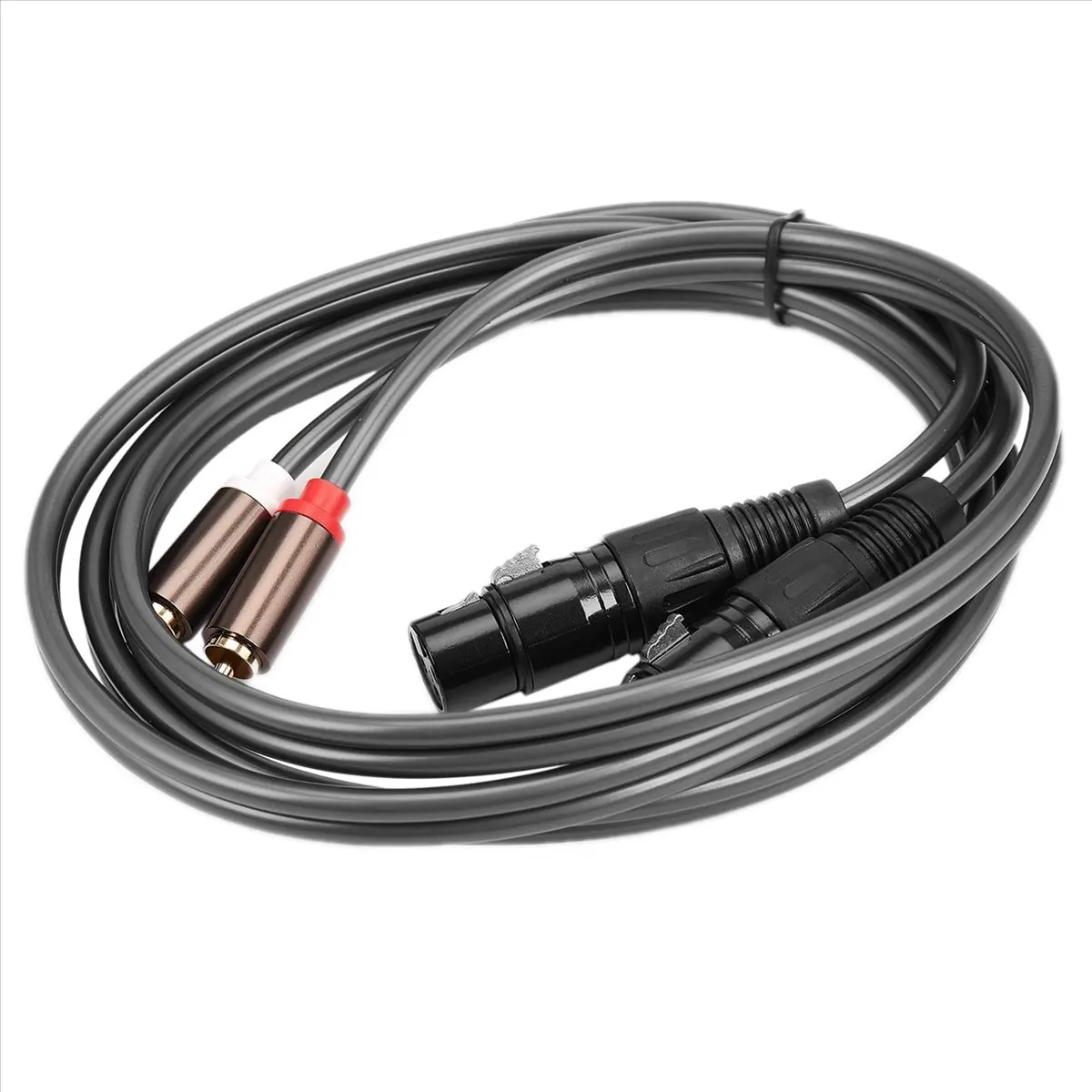 3X Dual Female Xlr to RCA Cable,Heavy Duty 2 Xlr Female to 2 RCA Male Patch Cable Hifi Stereo Audio Connection Cable