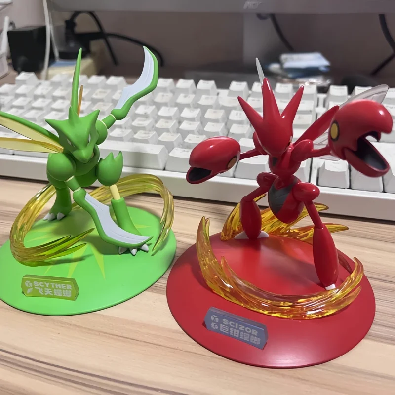 

Оригинальные аниме-фигурки Scizor Scyther малого размера, креативные коллекционные модели, настольные украшения, подарок для фанатов на праздники