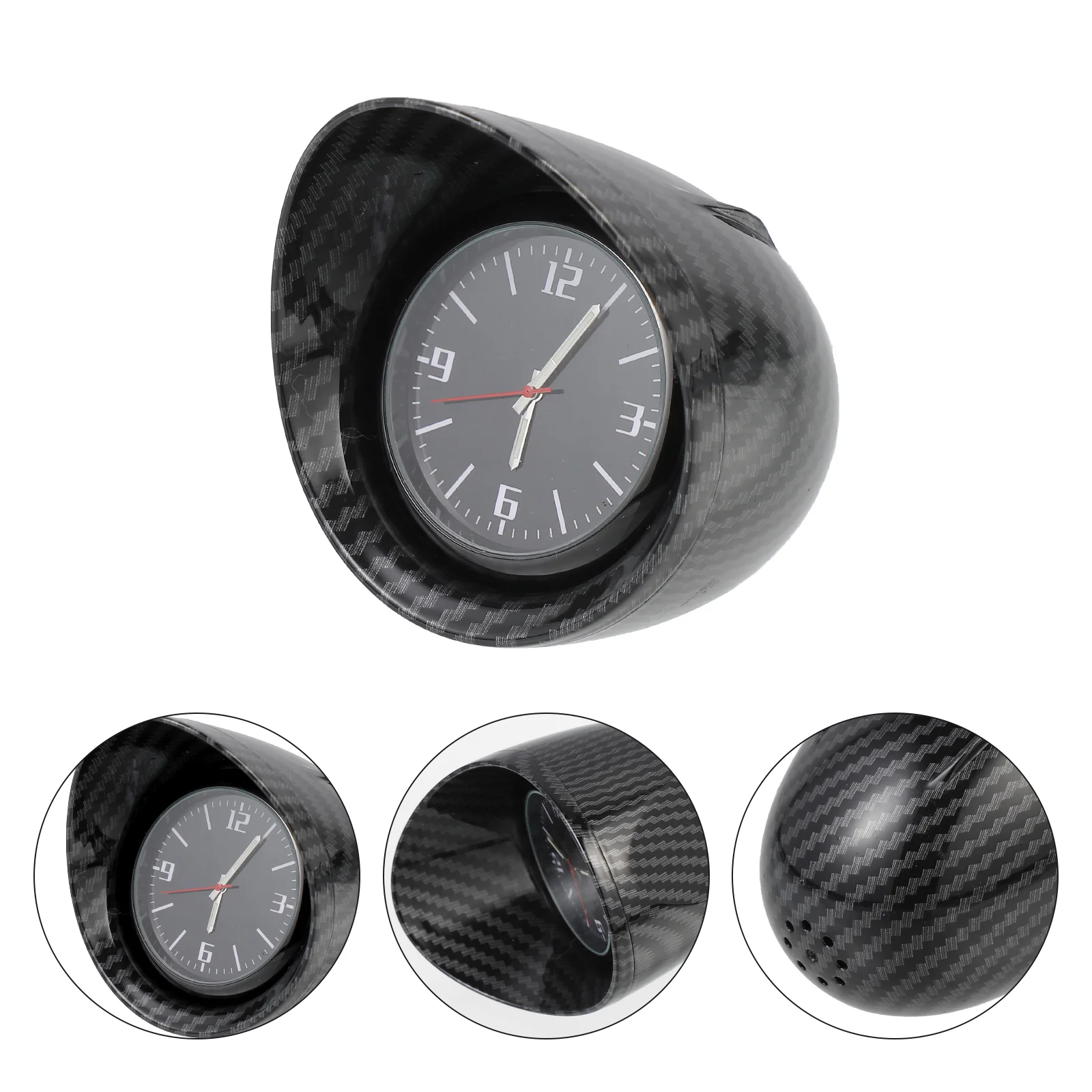 

Decor for Car Clock Clocks Dashboard inside The Motorcycle Black Steel Movement