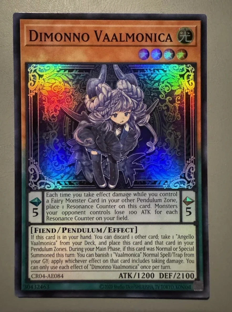 

Yugioh KONAMI Duel Monsters CR04-AE084 Dimonno Vaalmonica Super Rare Asian English Collection Mint Card