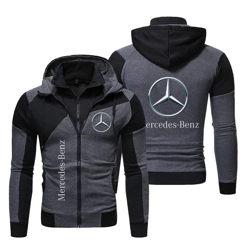 Benz populaire high-end non-pilling luie stijl sport plus size heren volledige set hoodie met capuchon in paar stijl