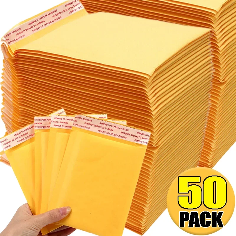 50/10PCS Kraft Blase Mailer Umschläge Taschen Dichtung Klebstoff Versand Tasche Wasserdichte Mailing Umschläge für Business Geschenk Verpackung