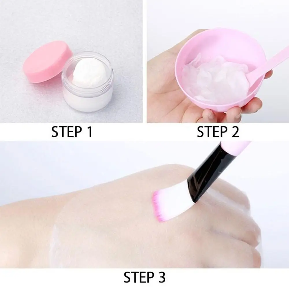 耐久性のある DIY フェイスマスクミキシングボウルセットシリコーンボウルブラシマスクブラシ化粧ブラシ女性フェイシャルツール