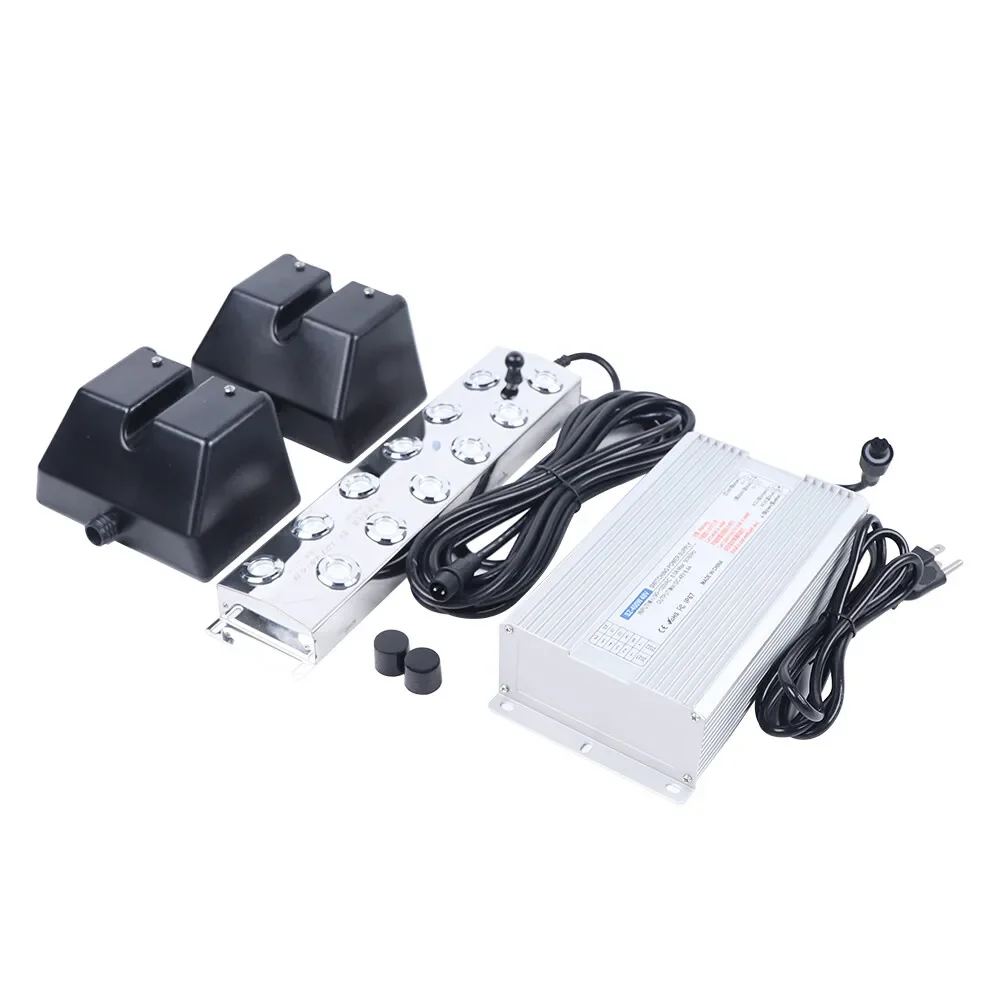 

12 Head Ultrasonic Mist Fog Maker Pond Fogger Machine for Hydroponics Landscape