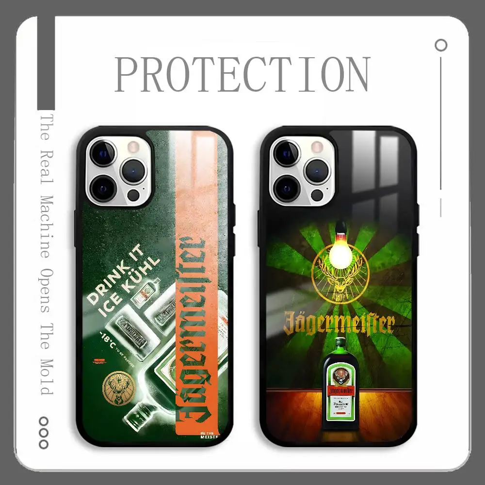 

German Wine J-Jagermeister Logo Phone Case For IPhone 16 15 14 13 12 11 Pro Max Plus Mini Magnetic Magsafe Wireless Cover
