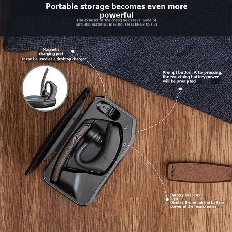[NEW!】 Bluetooth Headset Box Replacement For Plantronics Voyager 5200/5210 Charging Case Storage Functionality