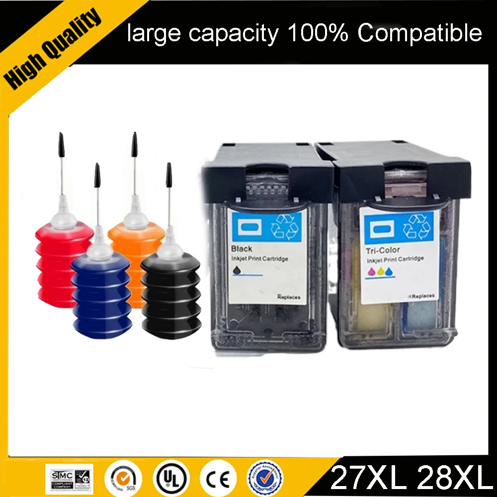 

For hp 27 28 27XL 28XL Ink Cartridge Ink Cartridge For HP Deskjet 3320 3323 3325 3420 3535 3550 3650 3744 3745 3845 5610 Printer