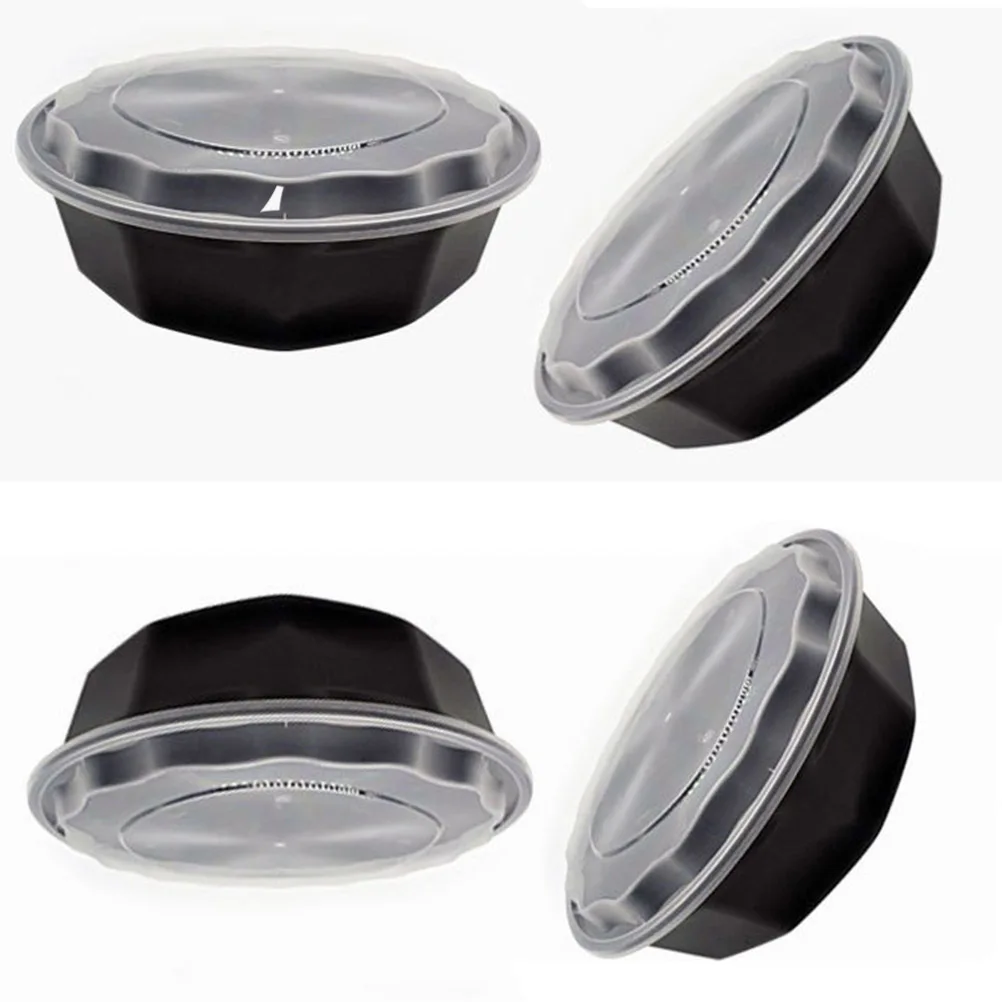 

10Pcs Lobster Takeout Meal Box Octagonal Disposable Bento Box Large Capacity 2000ml Stackable Food Storage Container