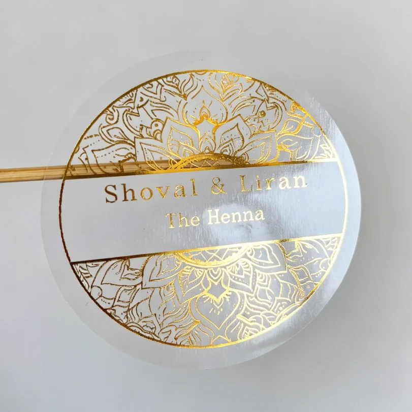 Stiker lilin henna kustom, lab - Personalised Candle Label ulasan dan harga
