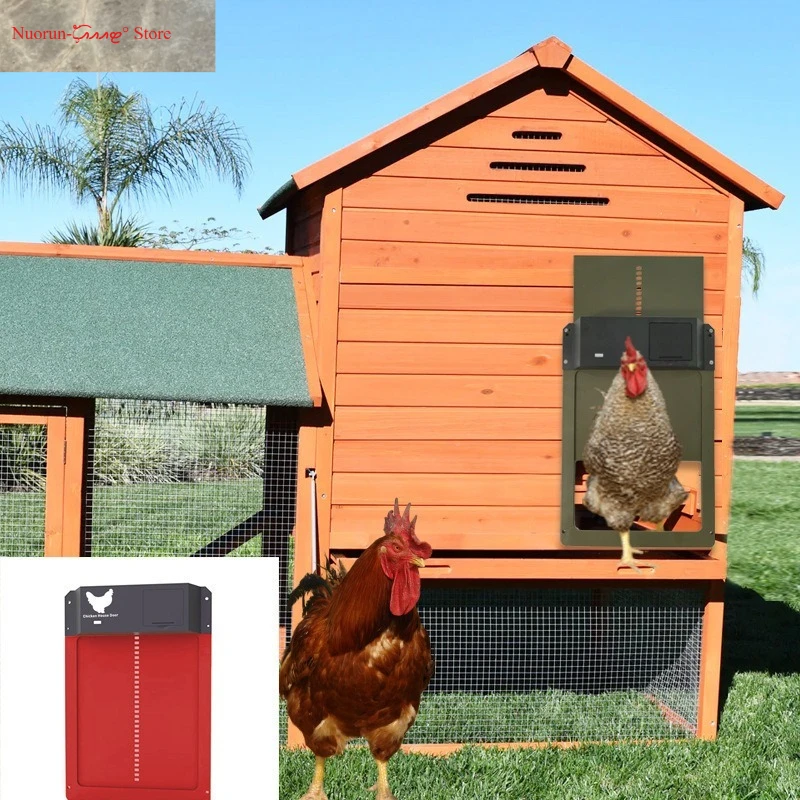 Automatic Light Sensor Chicken Coop Door Second Generation Pet House Access Door