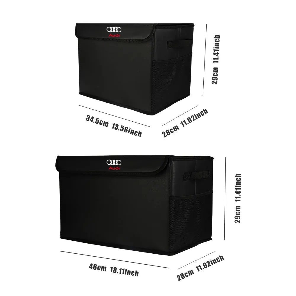 Folding Car Trunk Storage Bag Large Capacity Organizer Box For Audi A6 C6 A4 B7 A5 B8 A3 A1 Sline C5 Q3 8P 8V Q5 B7 B6 B9 RS 8L  view 2