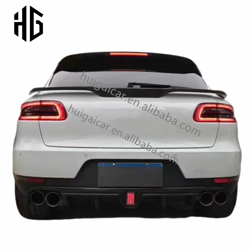 

Car Rear Trunk Roof Middle Spoiler Wing Carbon Fiber Car Rear Trunk Boot Lip Wing for Porsche Macan 958.1.2 2014-2023