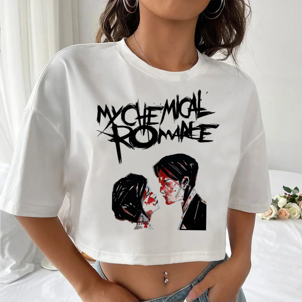 My Chemical Romance t-shirt girl kawaii korean clothes University Colorful tshirt aesthetic graphic Pop Culture Vintage 80s