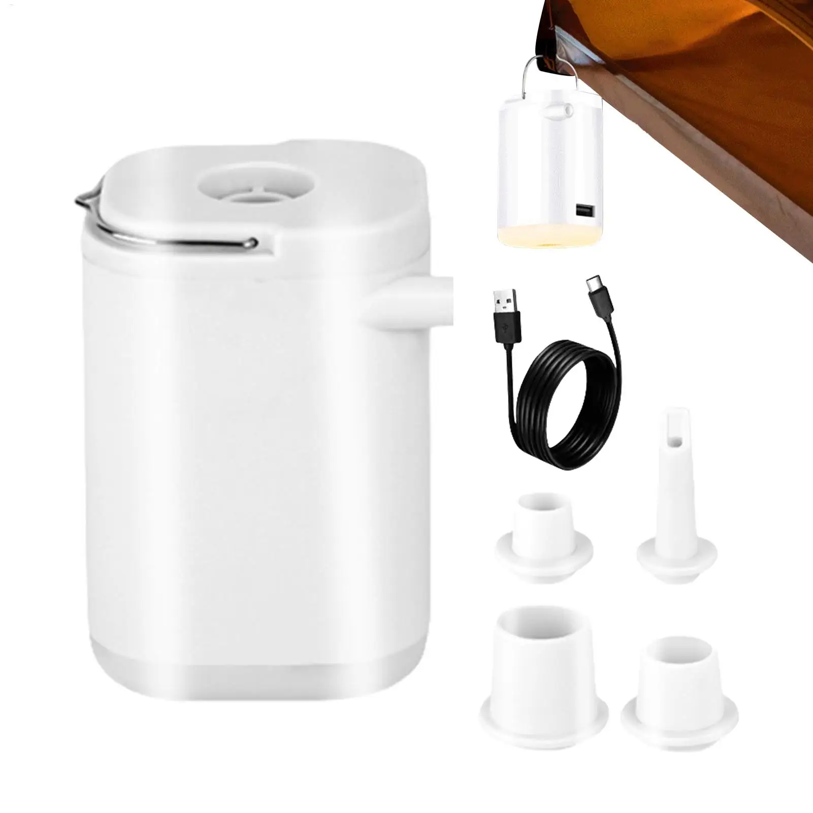 

Portable Inflator Air Pump Rechargeable Air Pump Deflation Tool For Raft Beach Home Volleyball Soccer Football Balloon Boating