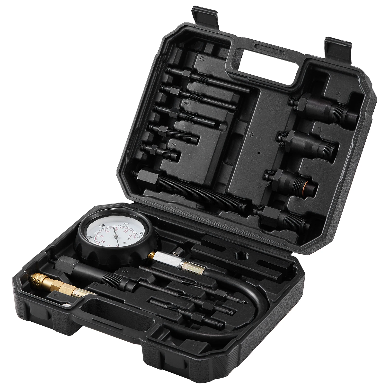 SucceBuy Dieselmotor Compressie Tester 18-delige Cilinder Druk Test Tool Kit Diesel Injector Tester Controleer Cilinder Voor Vrachtwagen
