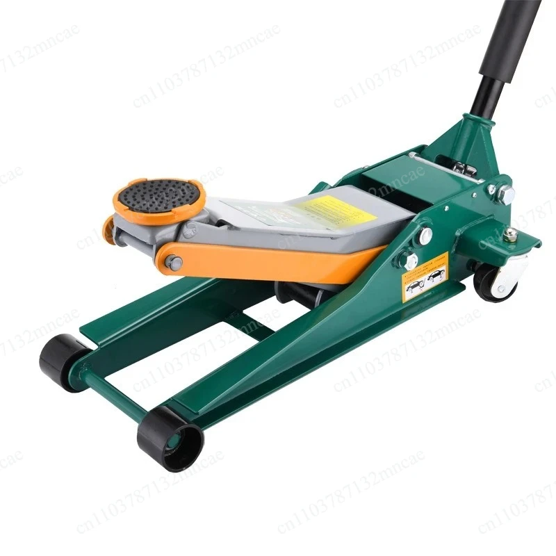 Hydraulic jack horizontal 3 ton double pump ultra-low level thickening car tire change repair tool