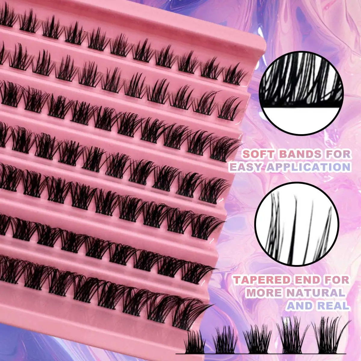 84 مجموعة من وصلات الرموش الفردية التي يمكنك صنعها بنفسك في المنزل - رموش صناعية على شكل قطعة أو مكياج الزفاف أو الزفاف، تاريخ الليل، صور Lahses