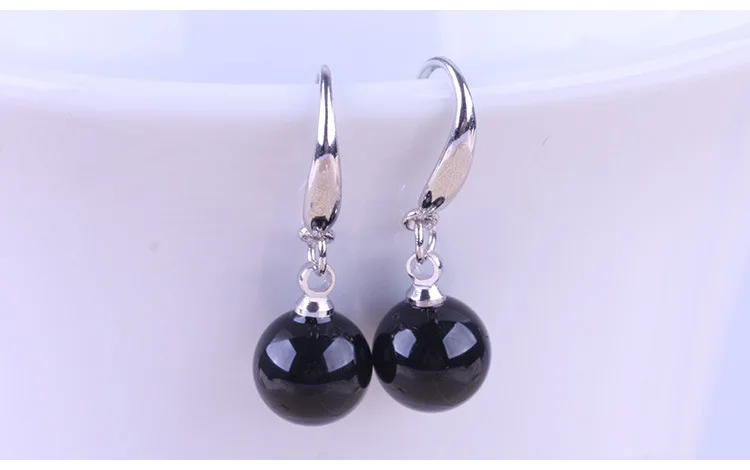 Natural Red Black Stone Drop Earrings For Women Earing Dangle Earring Earings Jewelry Brincos Brinco Oorbellen Gift Wholesale