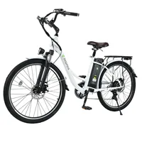 Isinwheel U2 Adult Electric Cruiser Bike, 350W Motor 36V13Ah Battery ,City Commuter Electric Bicycle, 26 Inch Tire City E-Bike