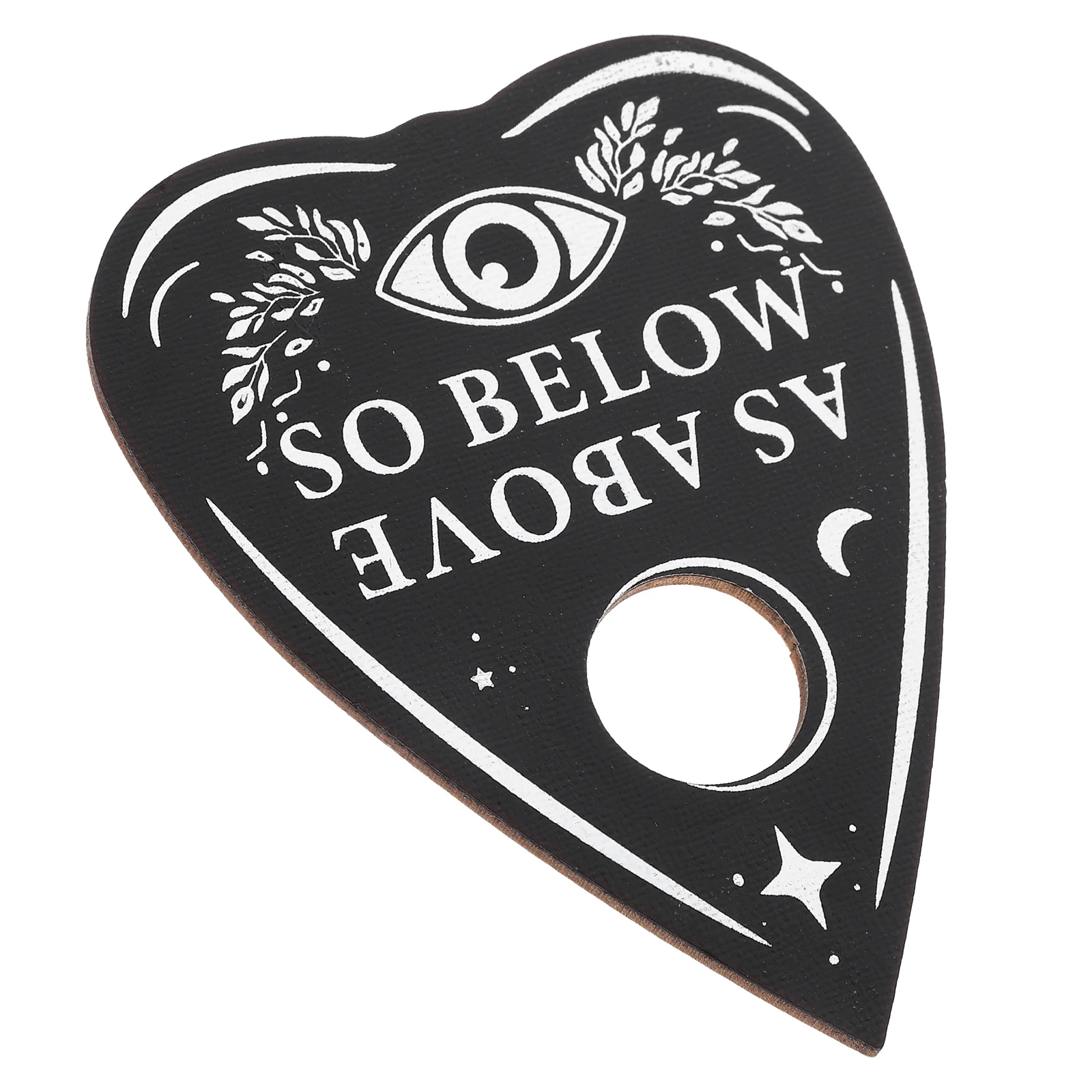 Houten Waarzeggerijbord Hartvorm Gesneden Berichtoppervlak voor Tarot Slinger Antwoordspel Decoratief Spiritueel Gereedschap Altaar Supply