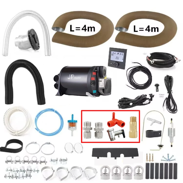 Heater Diesel Combi D4E D6E Boiler And Space Heater Complete Kit With Optional Valves For Campervan Motorhome