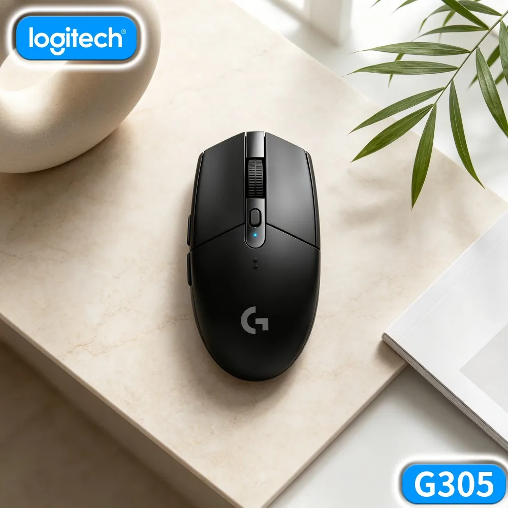 Logitech G305 LIGHTSPEED Long Standby Wireless Mice HERO 12000 DPI 6 Programmable Buttons Stable Link For PC Mac