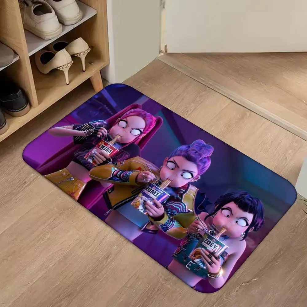 Kpop d-démon Hunters tapis de sol maison salle de bain tapis absorbants tapis antidérapants fournitures de décoration pour la maison