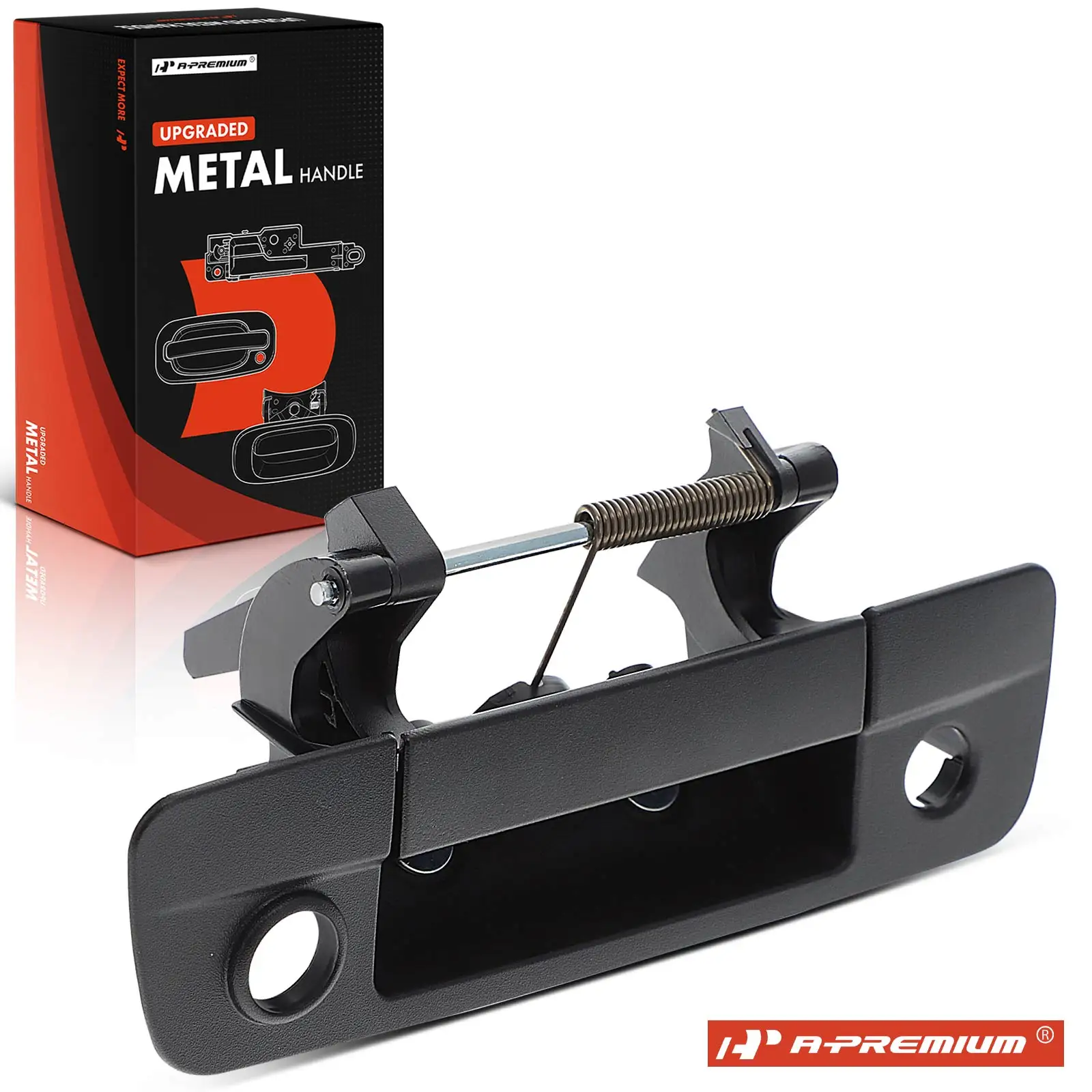 A-Premium Upgraded Metal Tailgate Handl w/ Camera Hole & Keyhole for Ram 1500 2500 3500 11-12 Dodge Ram 1500 09-10 Ram 2500 2010