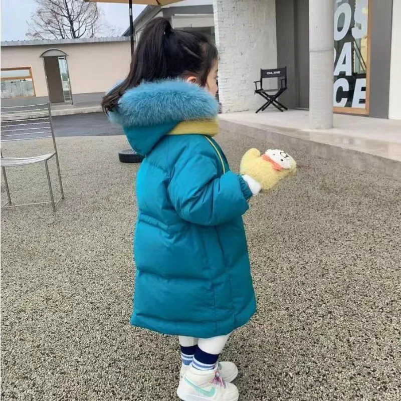 Women's Winter Cotton Jacket 2025 New Design for Kids Plus Size Fitted Waist Thickened Insulation Child's Coat