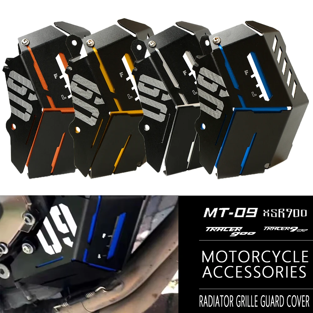 

For Yamaha MT09 FZ09 FJ09 FZ MT FJ 09 XSR 900 Tracer 9 GT Motorcycle Radiator Guard Coolant Recovery Tank Shielding Engine Cover