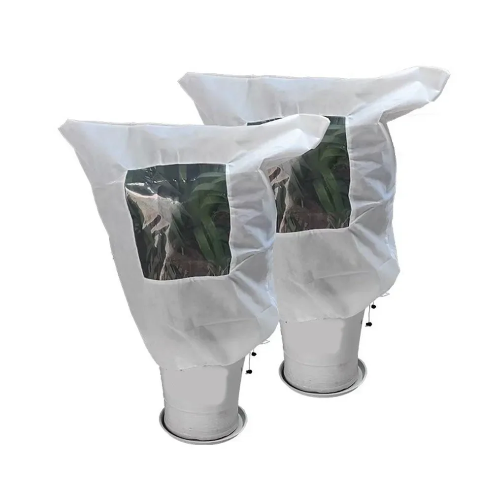 Non Woven Winter Plant Frost Protection Covers 2pcs Set for Gardening and For Horticultural Applications in Cold Weather