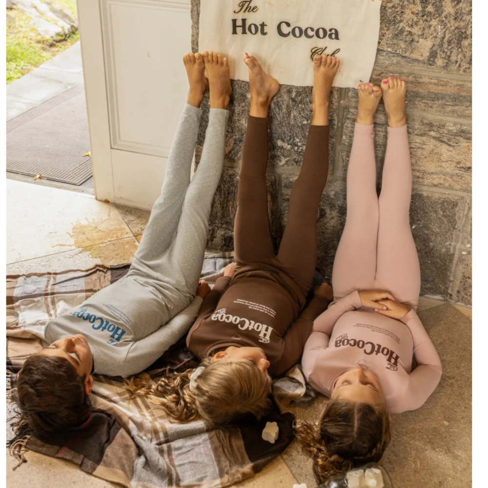 AP AW26 Cotton Cocoa Club Collction Children Girl Boy Fashion Letter Print Family Matching Clothing Kids Casual Clothes image 2