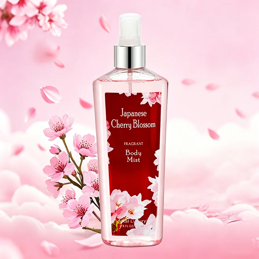 

Wedding gift! VITAL LUXURY Japanese Cherry Blossom 8-ounce Women's Hair and Body Fragrance Show - Long-lasting perfume, elegant and fragrant floral fragrance. The perfect date item, for parties and as gifts. Very suitable for travel use, easy to carry.