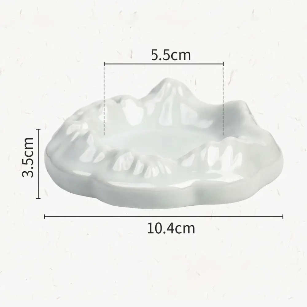 다기능 세라믹 산 모양 잉크 브러시, 종이 무게 펜 레스트 거치대 글레이즈 브러시, 잉크 페인팅 도구 쓰기