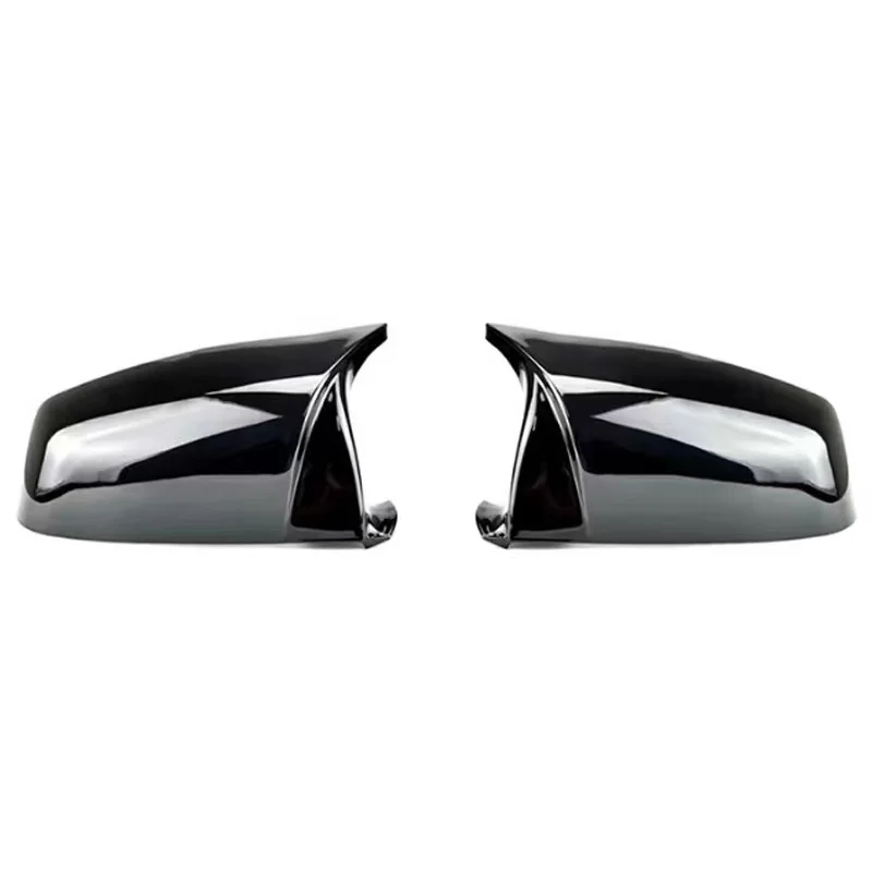 For BMW 5 6 7 Series E60 E61 E63 E64 F06 F07 F10 F11 F13 F01-F04 Carbon Fiber pattern Black Side Wing Rearview Mirror Cover Cap