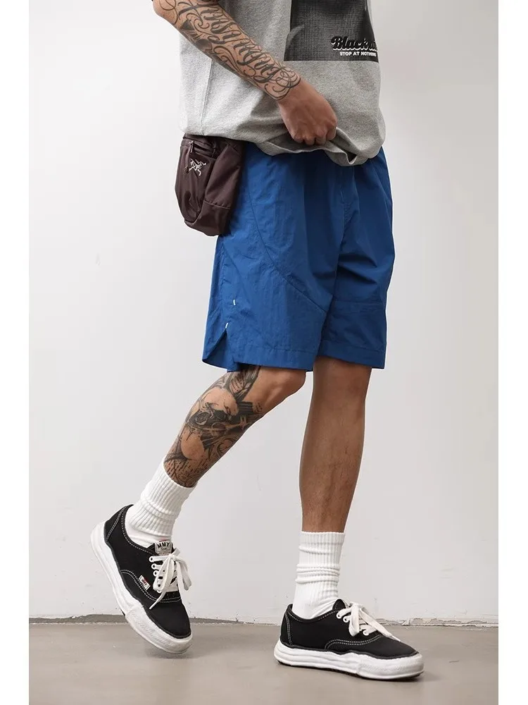 

Summer Outdoor Mountain Series Men's Casual Loose Fit orts Workwear Sle Versatile Beach Pants American Retro Trend