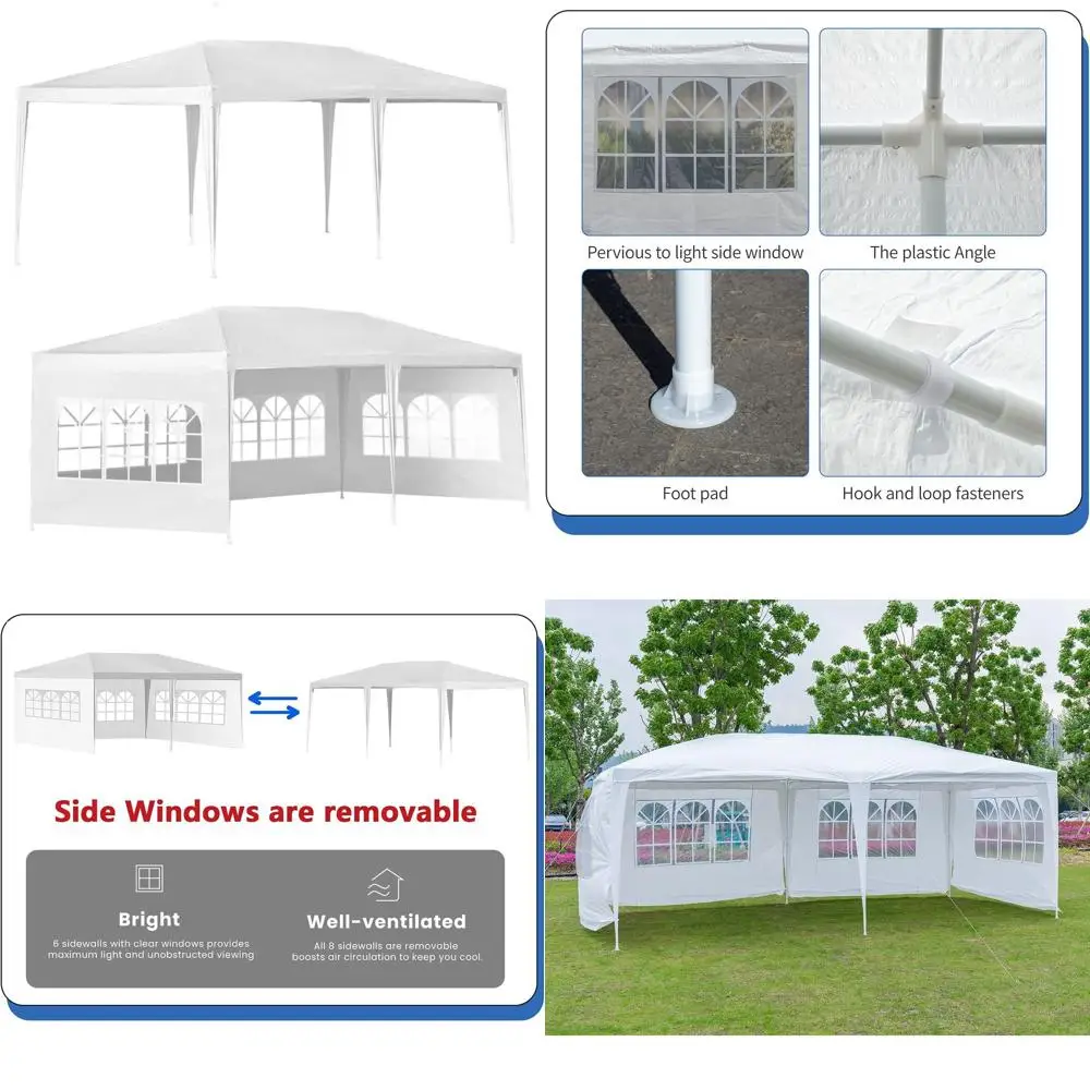 

Тент-шатер 10x20 для свадеб и мероприятий на открытом воздухе с садовой беседкой для кейтеринга
