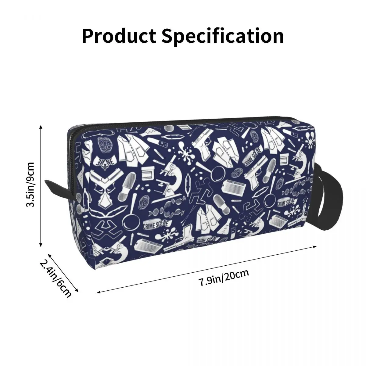 Forensics Makeup Bag Cosmetic Organizer Storage Dopp Kit Toiletry Cosmetic Bag for Women Beauty Travel Pencil Case