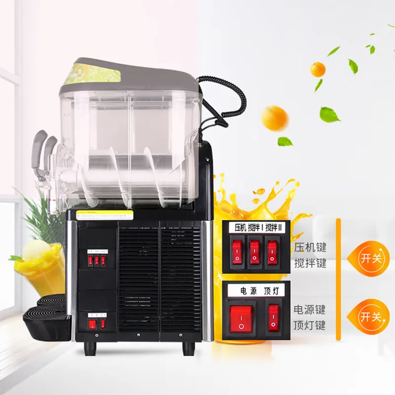 

Electric Slushy Granizing Machine Frozen Drink Maker Ice Cool Juice Dispenser For Restaurants Bars Snow Melting Machine