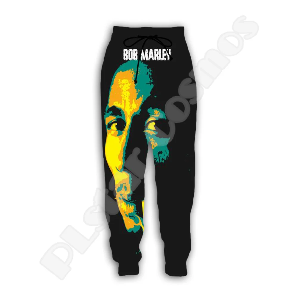 Bob Marley-pantalones de chándal con estampado 3D para hombre, chándal informal con estampado de León, tatuaje Tribal, Retro, Vintage, estilo Harajuku, X4