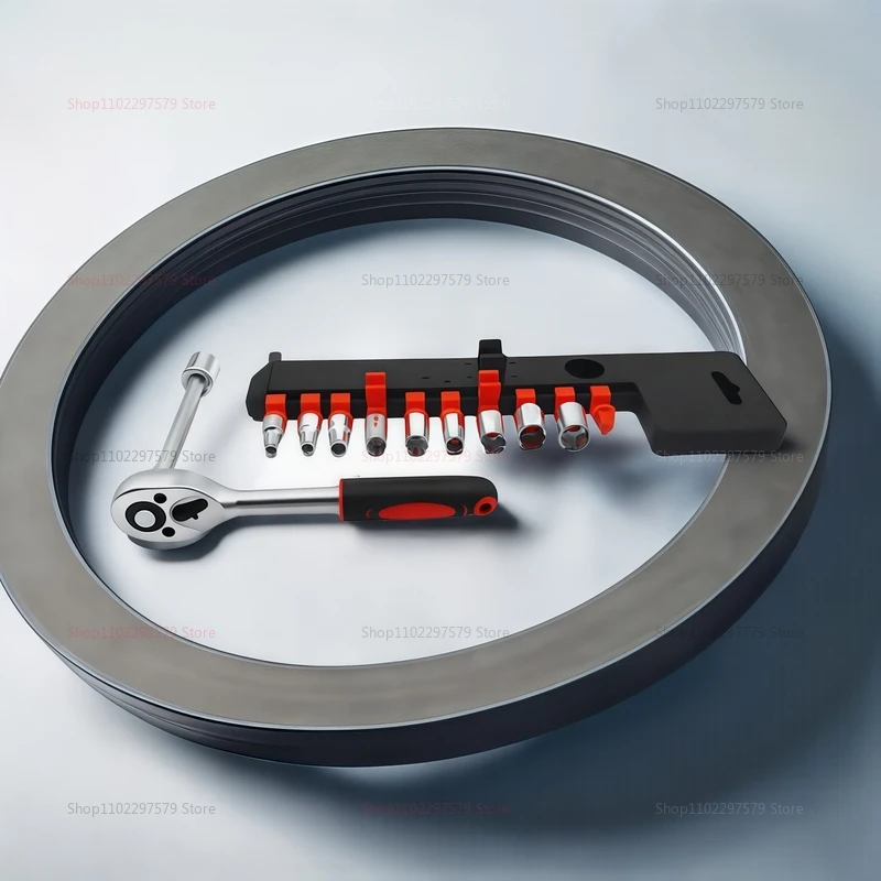 مجموعة مفاتيح ربط بسقاطة 1/4 3/8 1/2 مجموعة ربط محرك مع شريط تمديد و10 مقابس مشتركة لإصلاح السيارات والميكانيكية