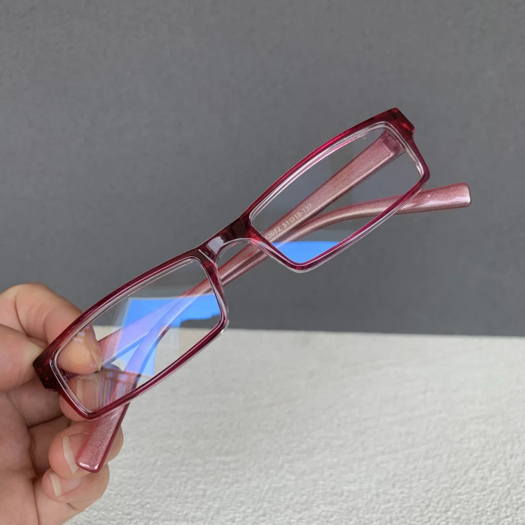 TR90 Small Rectangle Reading Glasses Male Women Vintage Black Prescription Eyeglasses Frame Anti Blue Light Glasses +1.0 1.5 2.0